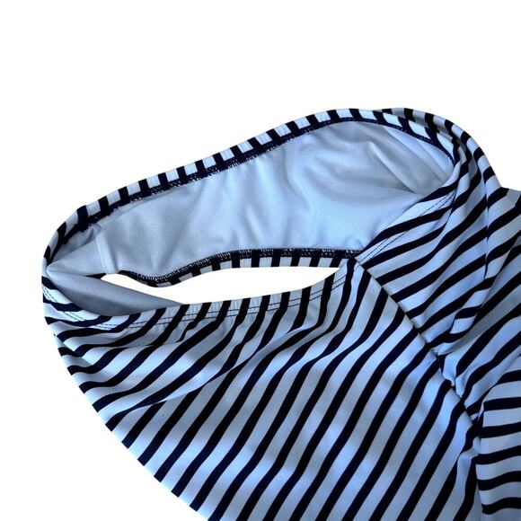 NWOT Women's Nautical Bathing Suit High Coverage One Piece Size Medium - Picture 7 of 7